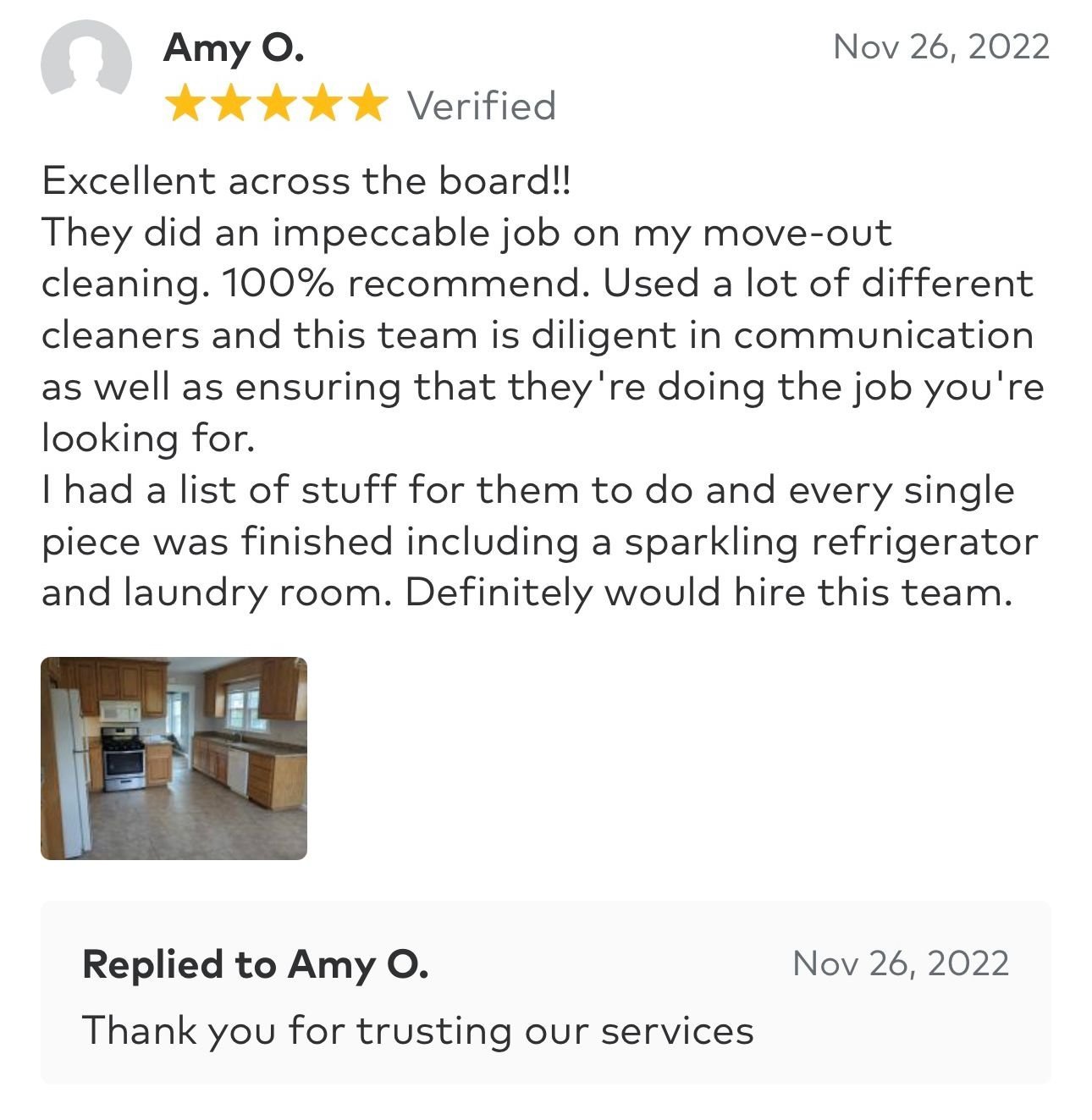 Client review message 1